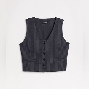 LOFT Versa Ponte Vest in Pinstripe